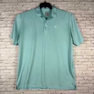 Callaway Light Blue Polo Mens XL Golf Shirt